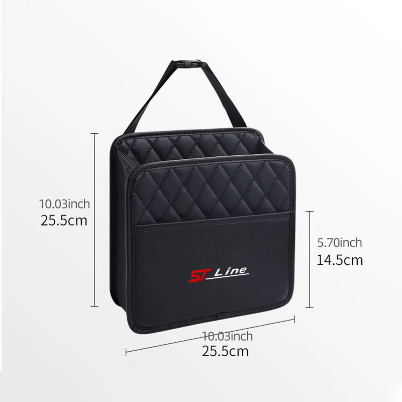 Car Storage Bag Hanging Seat Back Tissue Water Cup for Ford ST-line Focus 2 3 Mondeo Ecosport Kuga Mk4 Fiesta Mk3  Accessories - view 6