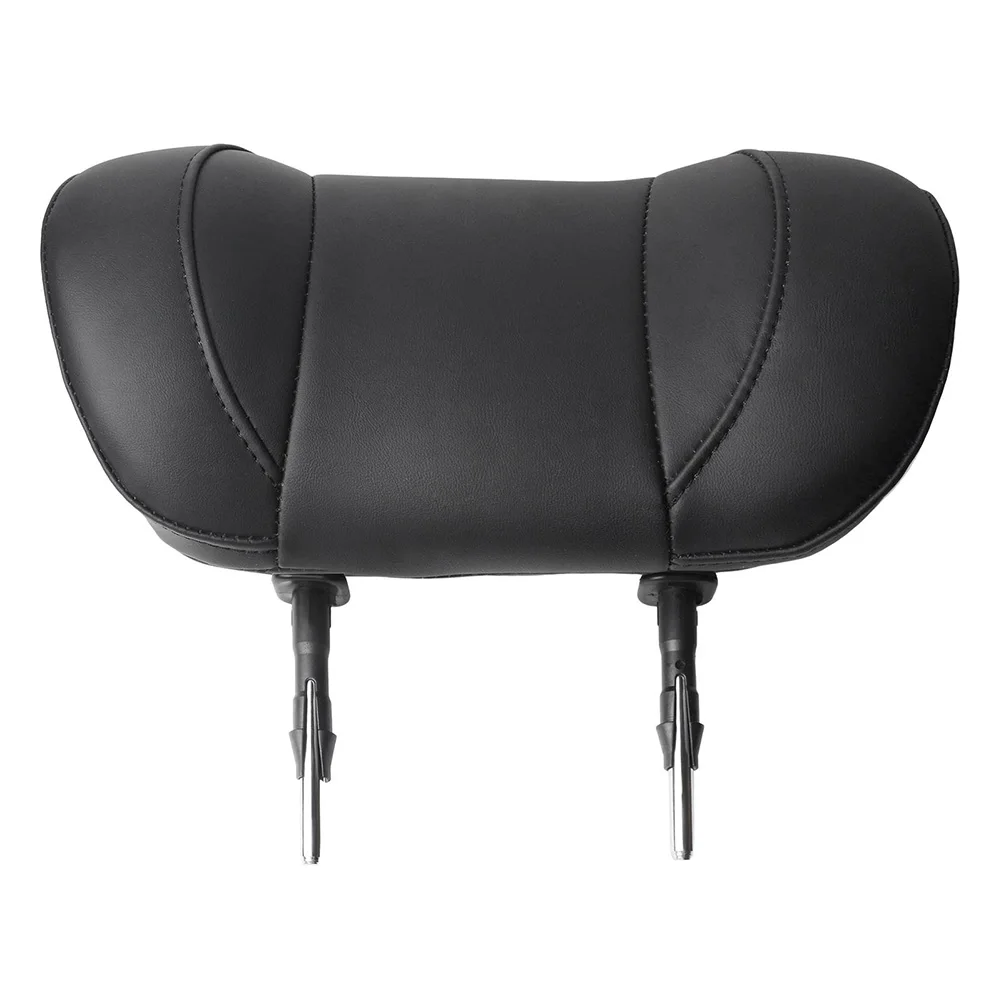 

-Universal Car Seat Headrest Replacement 150mm/5.9in Pole Spacing For RV MPV Van PU Leather Steel Alloy Adjustable Height