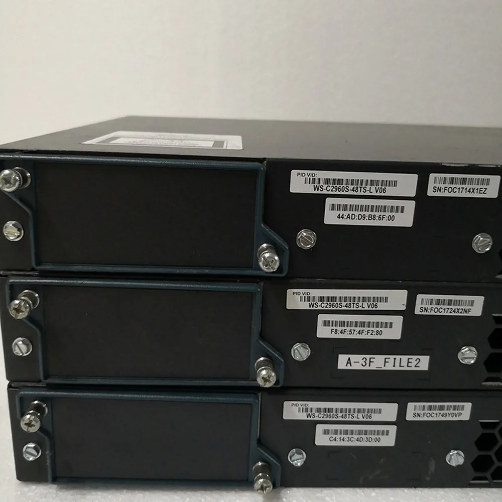1 PCS WS-C2960S-48TS-L 48 Port Gigabit 4SFP Optical Port Management Network Switch