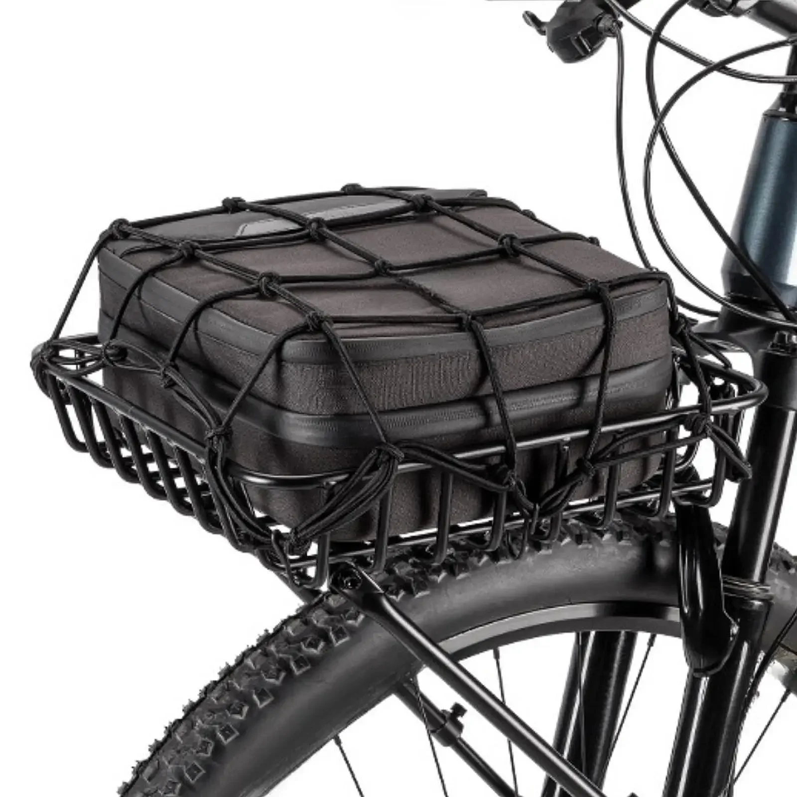 

Bike Front Bag Carrier Bicycle Basket Metal Bike Basket Front Rack Carrier Panniers Bag Luggage MTB Bicycle Accessores