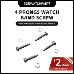 4 Prongs Watch Band Screws Original Automatic Watch Strap Screws for Richard Mille RM Richard Mille RM011 Mechanical Watch