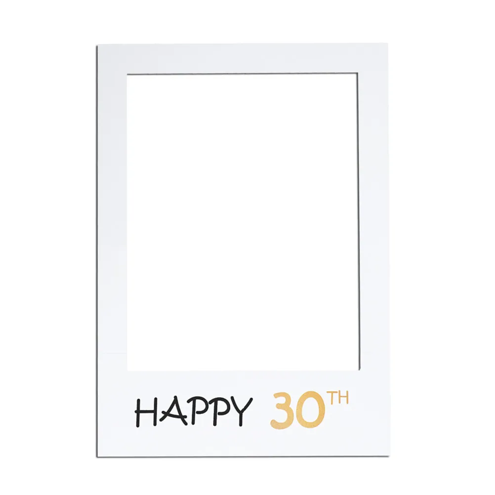 

Happy 18Th Birthday Paper Frame Cutout Photo Prop Premium Craft for Family Gathering Memorable Moments Festive Decoration