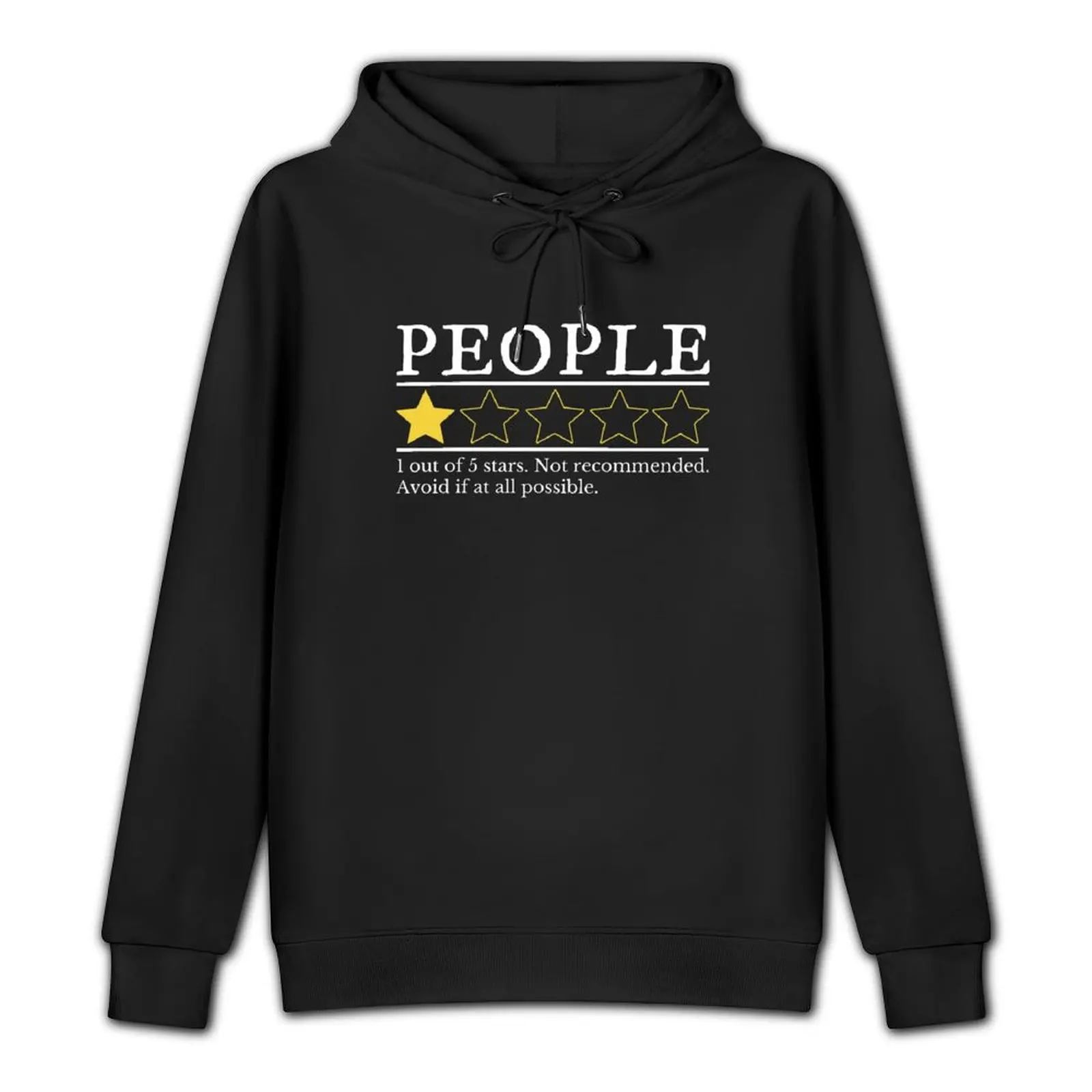 People Rated at One Star Pullover Hoodie men clothing streetwear men japanese style men wear tracksuit