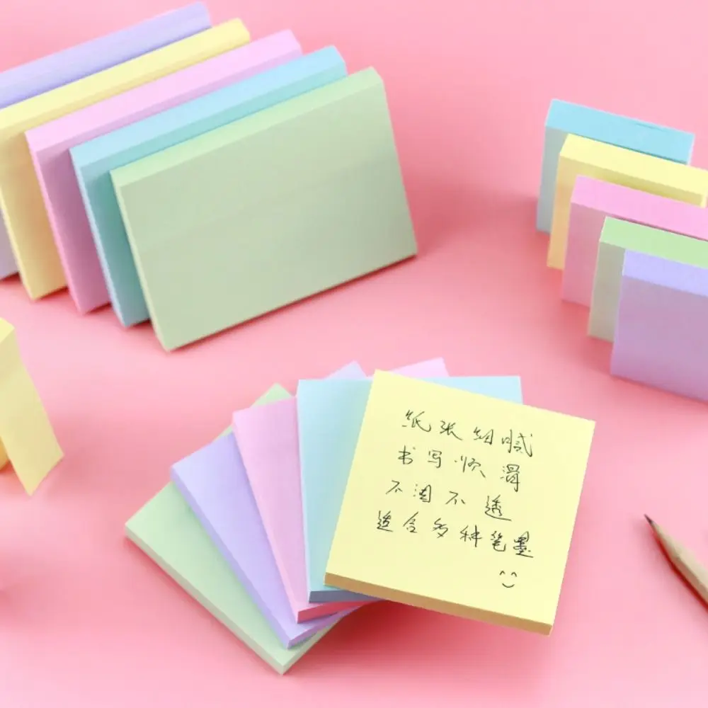 100 Sheets Colored Sticky Notes School Stationery Office Supplies Daily Planner Sticky Notes Paper Scrapes Stickers School