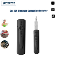 Car AUX Bluetooth-Compatible Receiver Support Hands-free Call for Headset Speaker Phone Tablet Portable Car Audio Aux Adapter