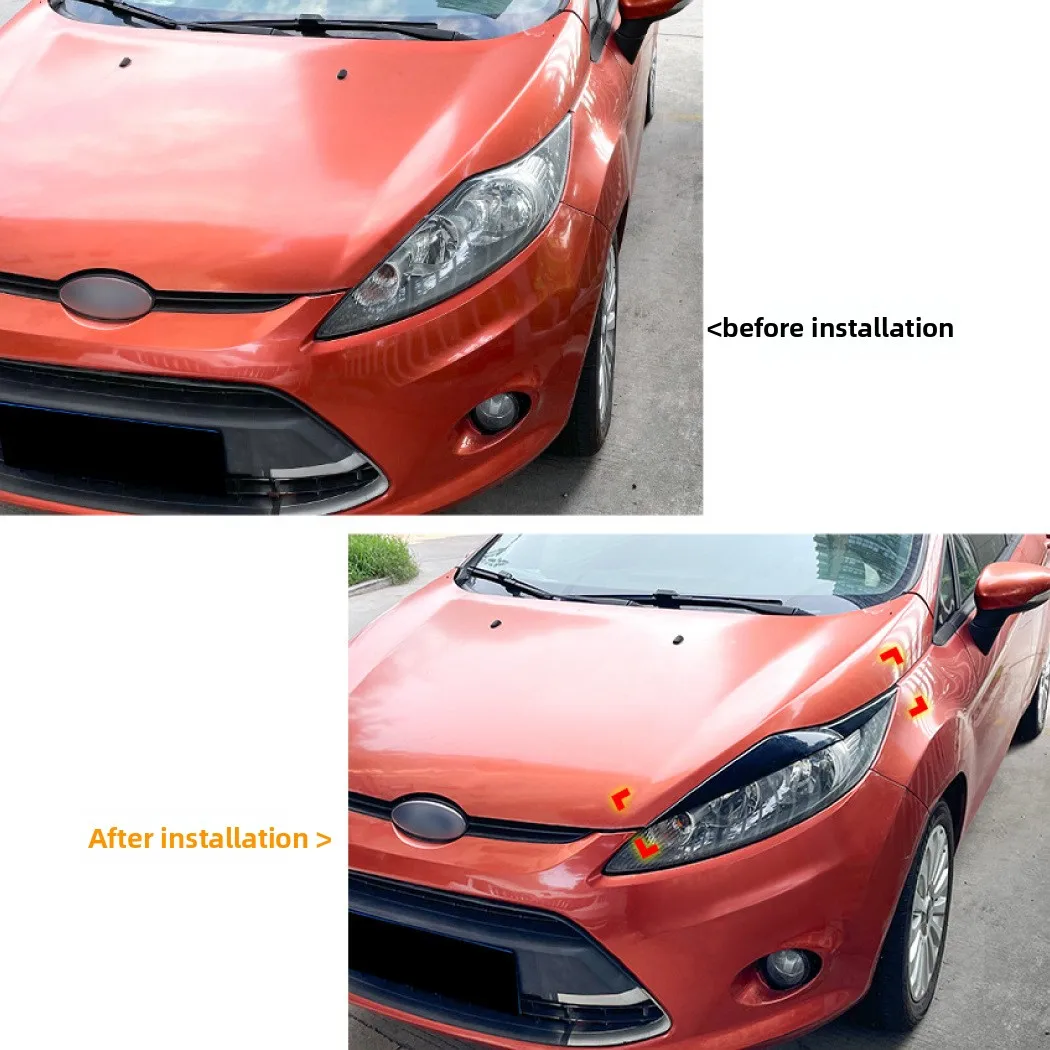 

Suitable for Ford Fiesta MK6 2008-12 Eyebrow Headlights Stickers Exterior Accessories