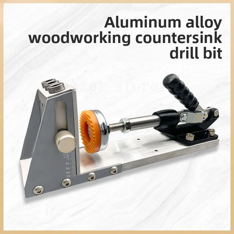 New second-generation woodworking oblique hole positioner opening  punching machine oblique  puncher step drill bit wooden board