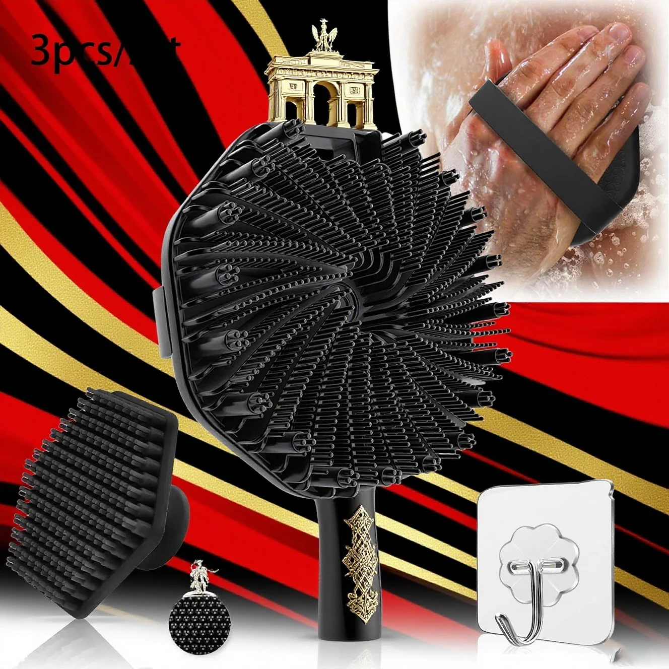 

1/3 шт., мягкая силиконовая отшелушивающая щетка, очищающее средство, ручная очищающая скруббер для душа, нежная массажная щетка для ванны, принадлежности для ванной комнаты