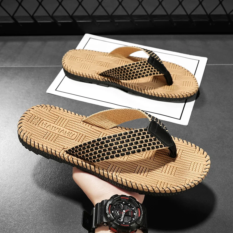 

New Large-Sized, Fashionable And Casual Men'S Sandals With Thick Soles And Light Weight, Outdoor Hiking Wading Men'S Flip-Flops