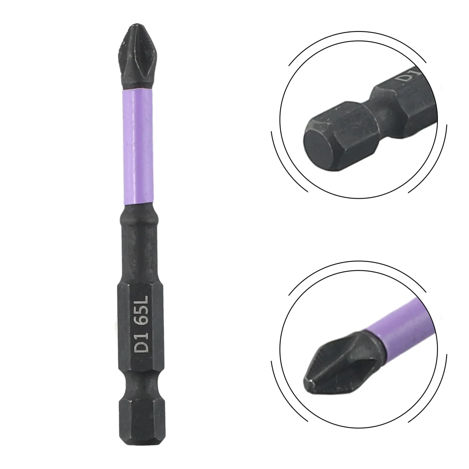 1pc 25-150mm Magnetic Batch Head PH2 Cross Screwdriver Bit High Hardness Non-Slip Screwdriver Hand Tools