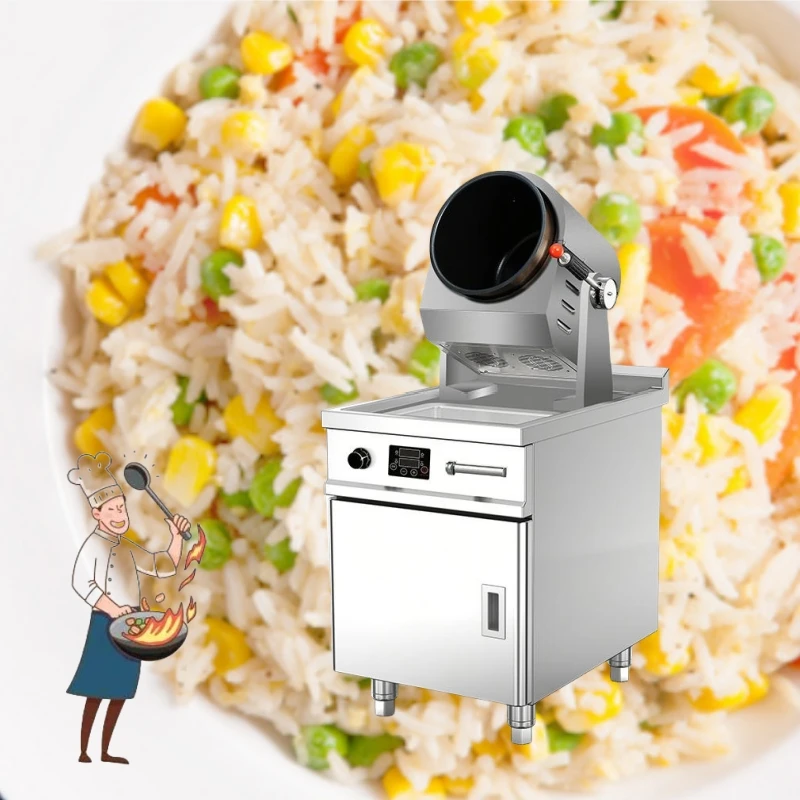 

Restaurant Automatic Rotating Wok Chef Machine Automatic Fried Rice Stir Fry Machine