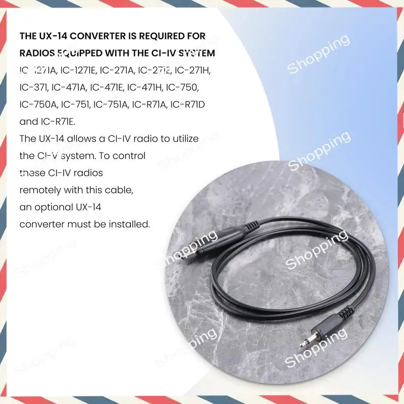 Cavo di interfaccia M20K CI-V Cat per radio Icom CT-17 IC-706 con CD CT17