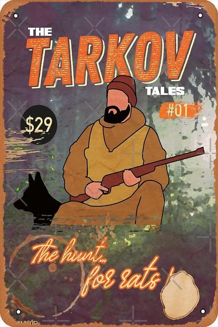 The Tarkov Tales # 01 - Escape from Tarkov Art Print Vintage Retro Metal Sign 8x12 Inch Man Cave Home Wall Decor