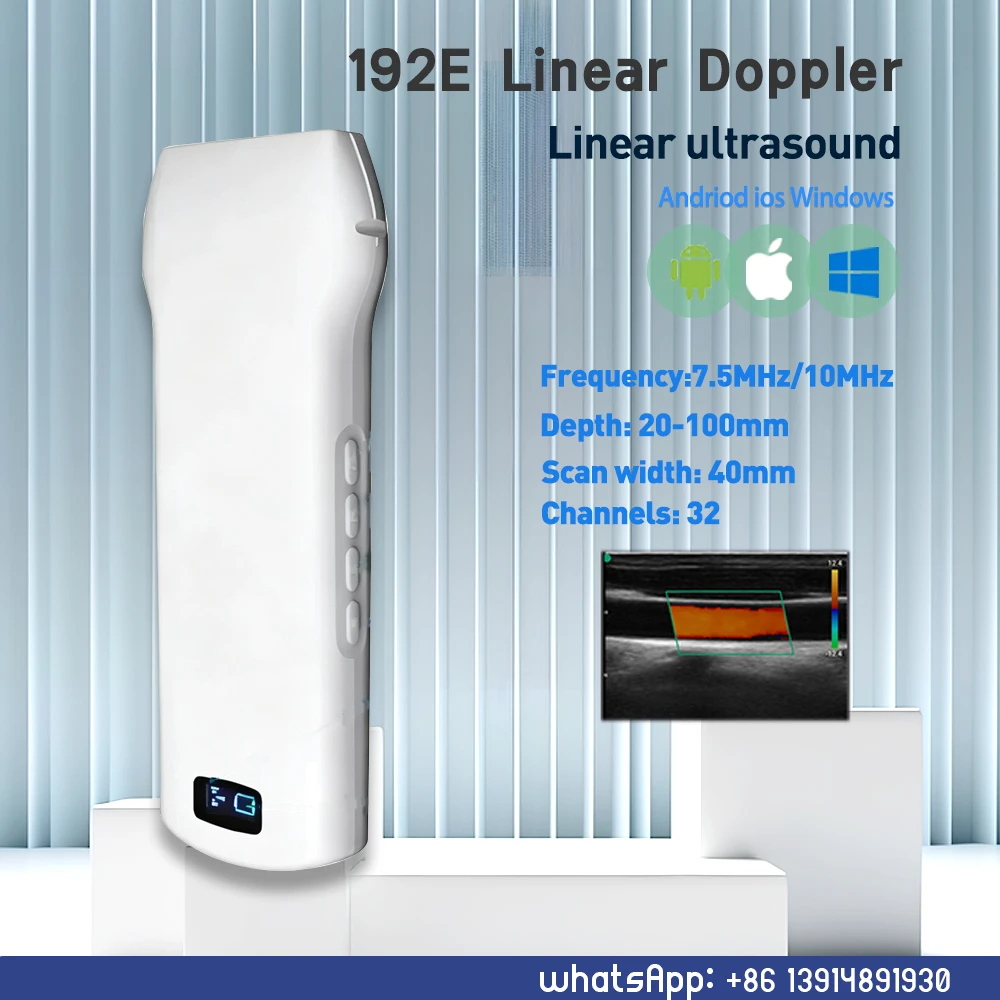 Array‑driven Wireless Ultrasound Probe, 192 Electronic Array Units, linear probe Variant For pet Deep And Shallow Tissue