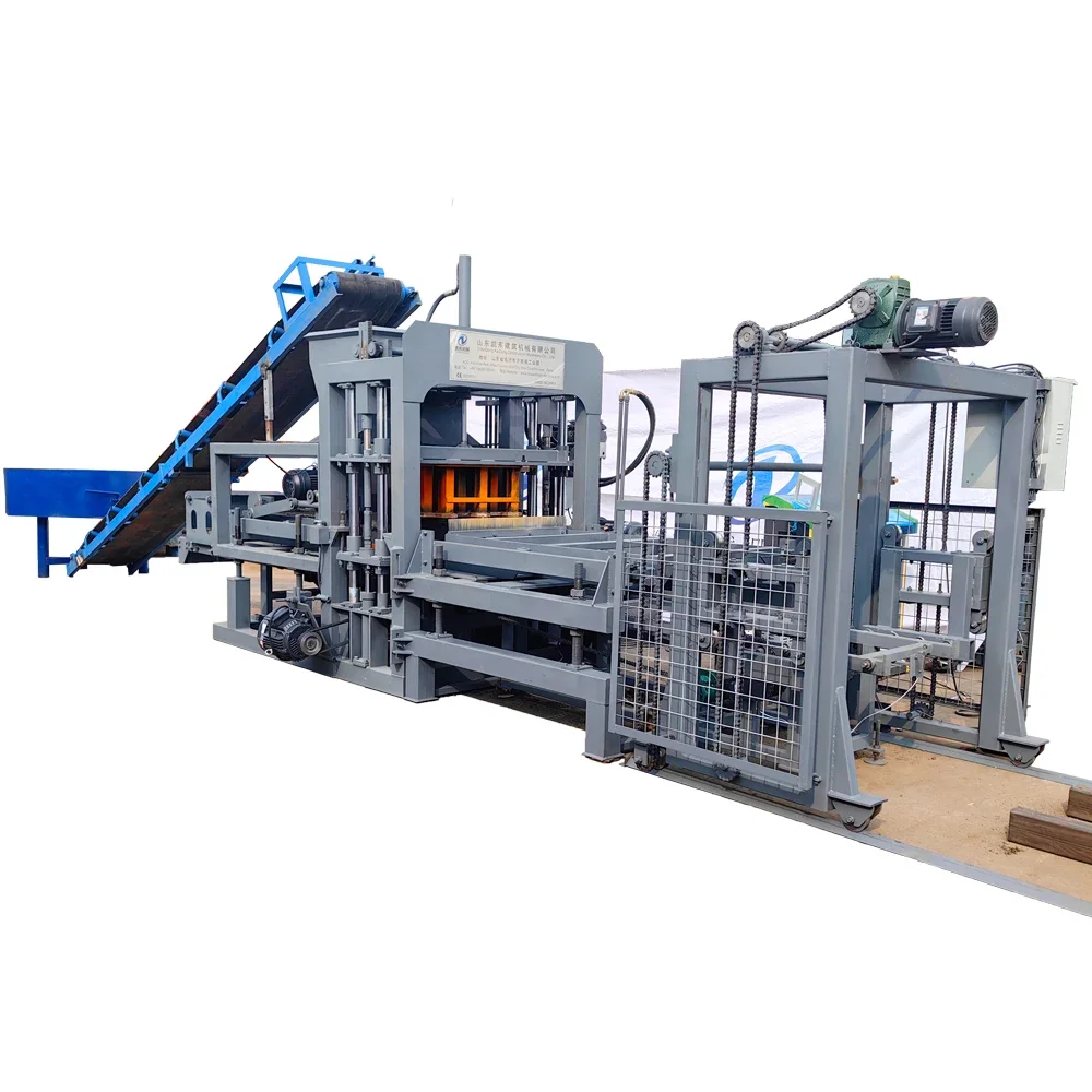 Factory Price QT4-15C building cement concrete block brick maker moulding laying making press machine brique  for make bricks