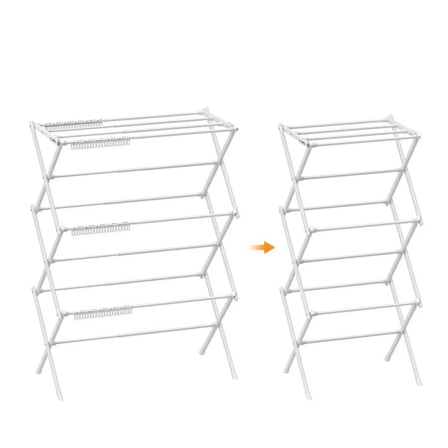 

Drying Rack Clothing,Clothes Drying Rack Folding Indoor and Outdoor Rack,Laundry Drying Rack CollapsibleWhite