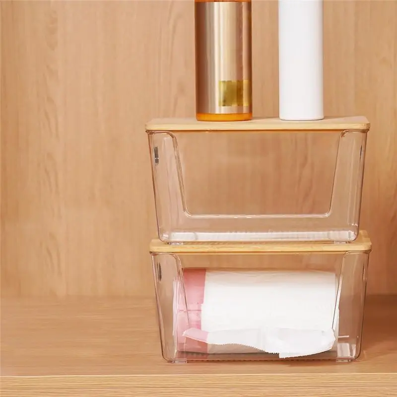 

Ограниченное количество - Держатели для мусорных пакетов FF Extra Large с бамбуковыми крышками и ручками, для организации и хранения в прачечной, для дома, набор.