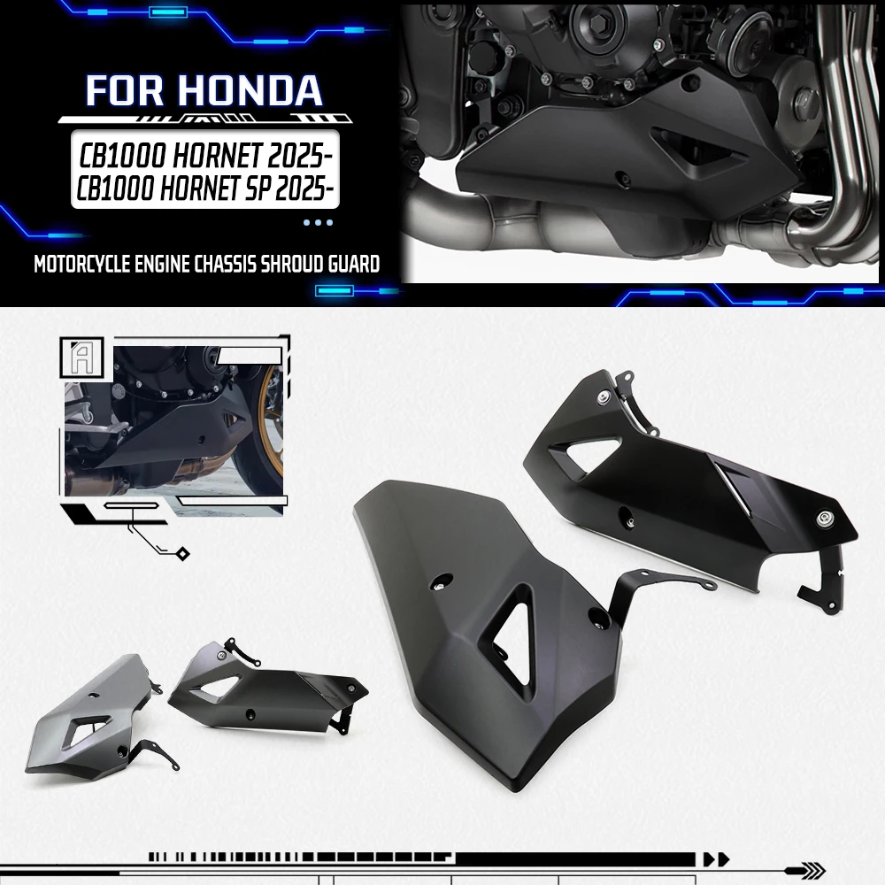 

For Honda CB1000 Hornet 2025- CB 1000 Hornet SP Motorcycle Accessories Chassi Belly Pan Lower Engine Spoiler Fairing Guards