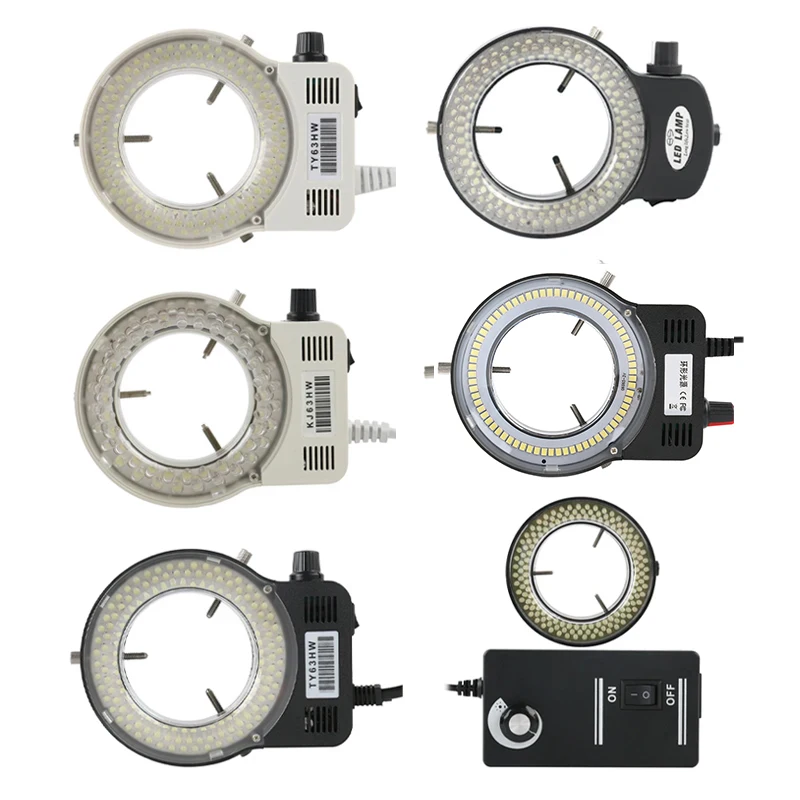 Regulowany mikroskop 100V-240V 144 70 56 LED SMD Ring Light Illuminator Lampa do mikroskopu STEREO Doskonałe światło okrągłe