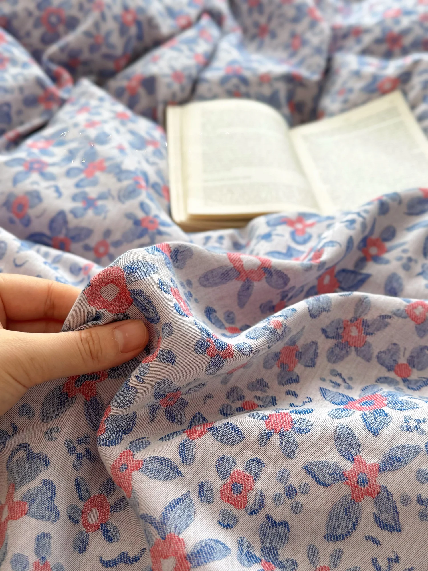 

Комплект постельного белья из чистого хлопка с цветочной вышивкой, двухслойный, для односпальной кровати, 3-4 предмета, 150x200x230, новый, в китайском стиле