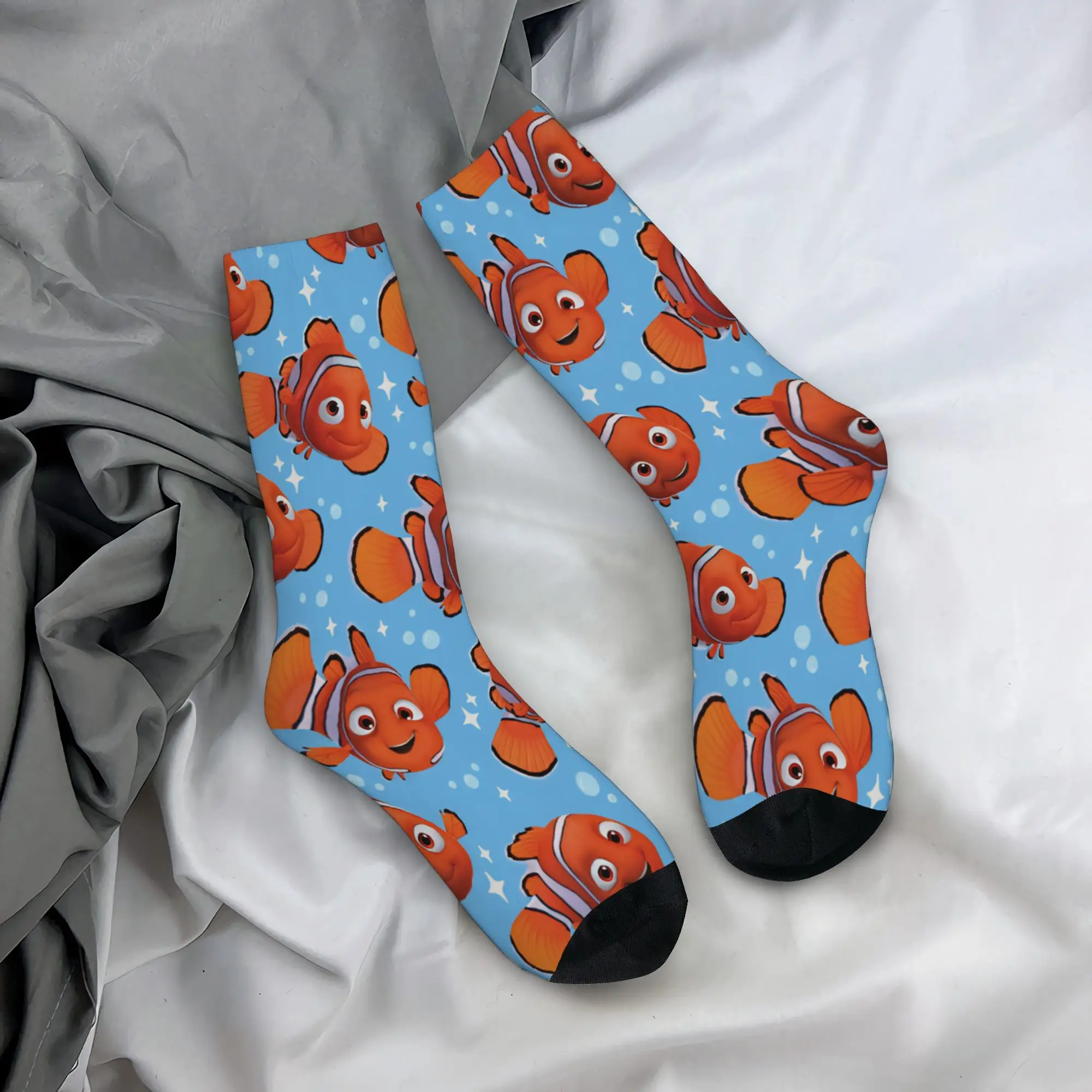 Nemos cartoon fish Gift Dress Socks Product for Women Men Compression Stockings