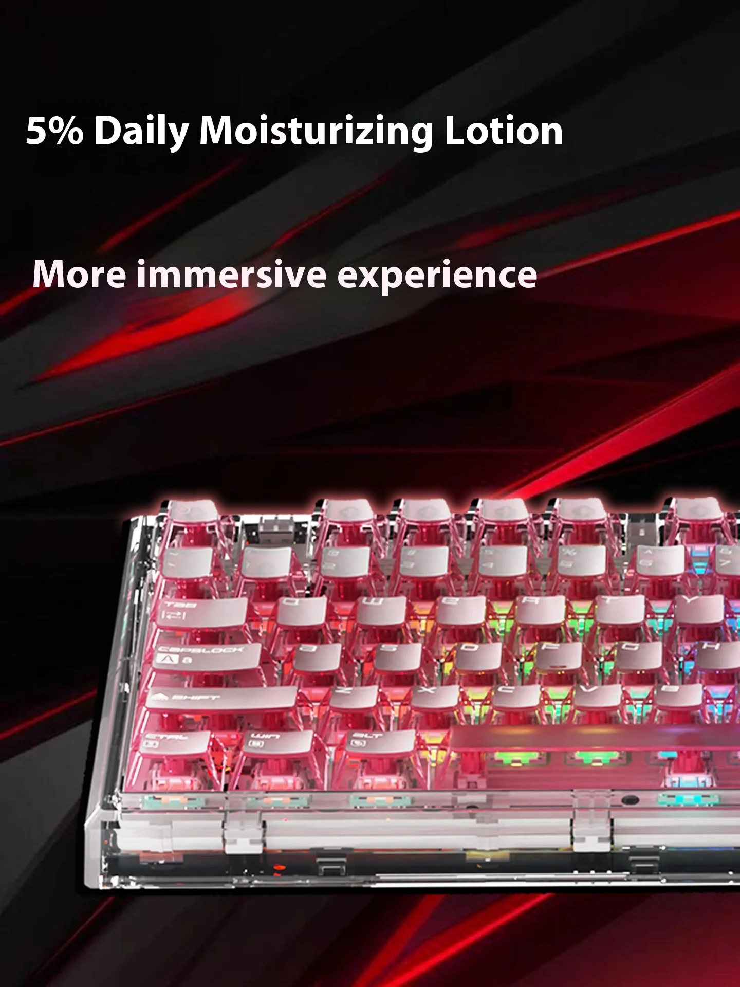 คีย์บอร์ดเกมมิ่ง Apex75he แบบมีสาย พร้อมสวิตช์แม่เหล็ก กันน้ำ โปร่งใส สำหรับการเล่นเกมอีสปอร์ต  รับประกันความทนทาน