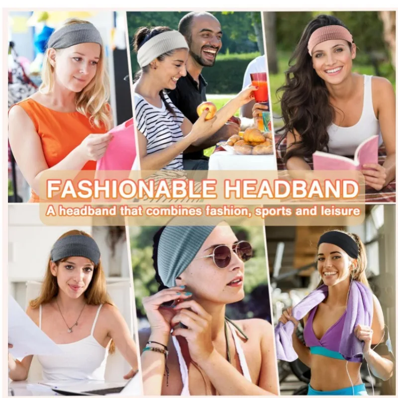 

Women Sports Headband Yoga Headband Fashion Elastic Hair Bands Running Fitness Headwear Turban SweatBand Makeup Hair Accessories