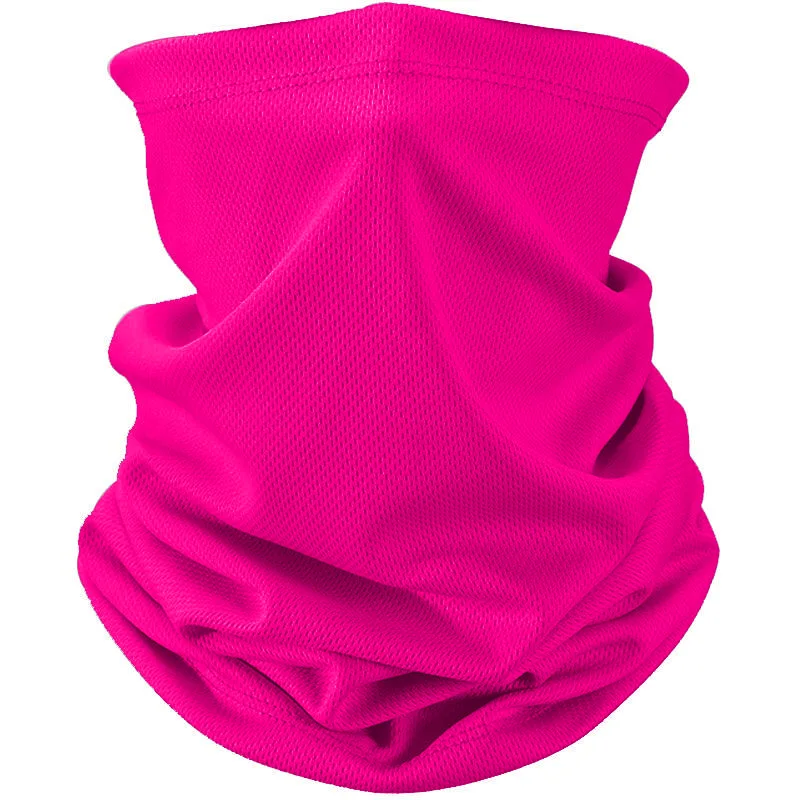 Solid Color Sport Bandana Men Women Magic Scarf Mesh Half Face Mask Neck Gaiter Tube Fishing Ski Hiking Balaclava Headwear