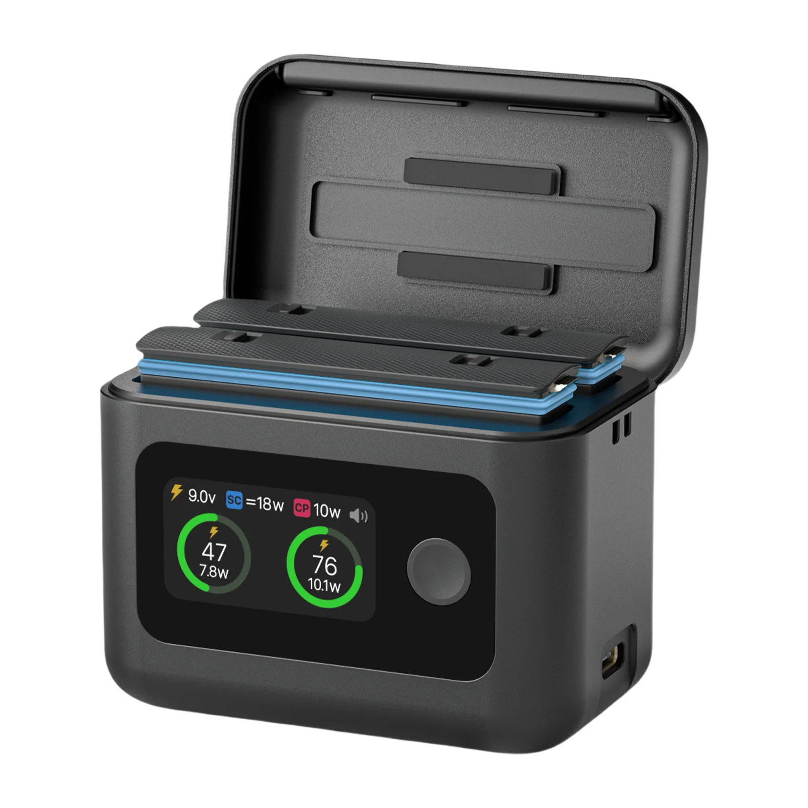 

Зарядное устройство для спортивной камеры, 27 Вт, двунаправленный интеллектуальный концентратор быстрой зарядки со светодиодным дисплеем для деталей аккумулятора Insta 360 X5