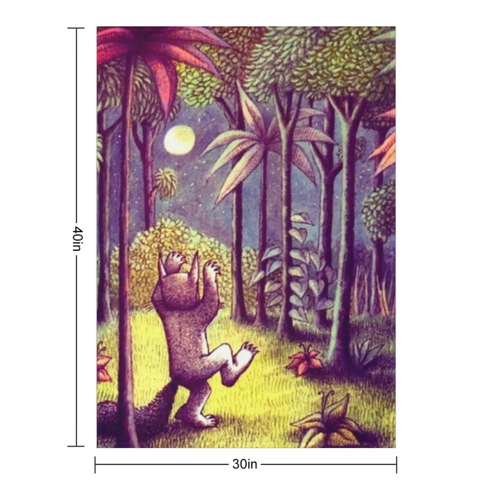 Let the Wild Rumpus Start Throw Blanket Blankets For Baby Multi-Purpose Soft Luxury Blankets