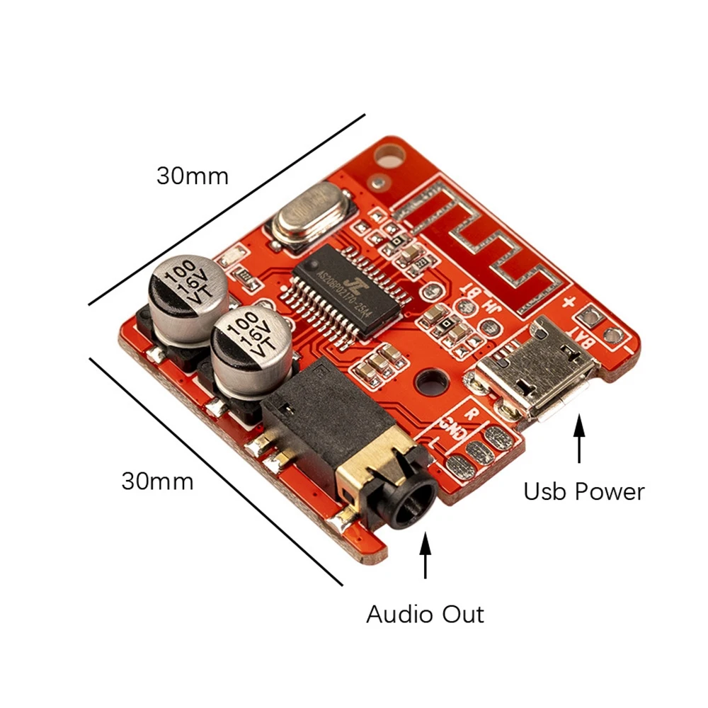 Bluetooth Audio Receiver Board Bluetooth 4.0 4.1 4.2 5.0 MP3 Lossless Decoder Board Wireless Stereo Music Module 3.7-5V