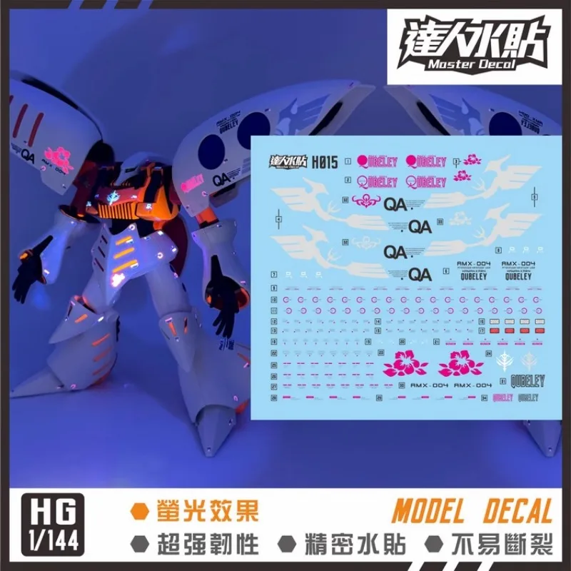 

MASTER Decal H015 Fluorescent Waterslide Decals For HGUC 1/144 AMX-004 Qubeley Zeta Gundam Water Transfer Stickers Hobby DIY