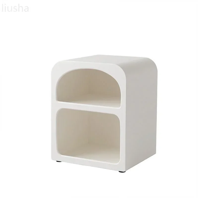 

INS Bedside Table Bedroom Nightstands Cabinet Modern Simple Cream Style Small Cabinet Wood Mesita De Noche Home Furniture WK