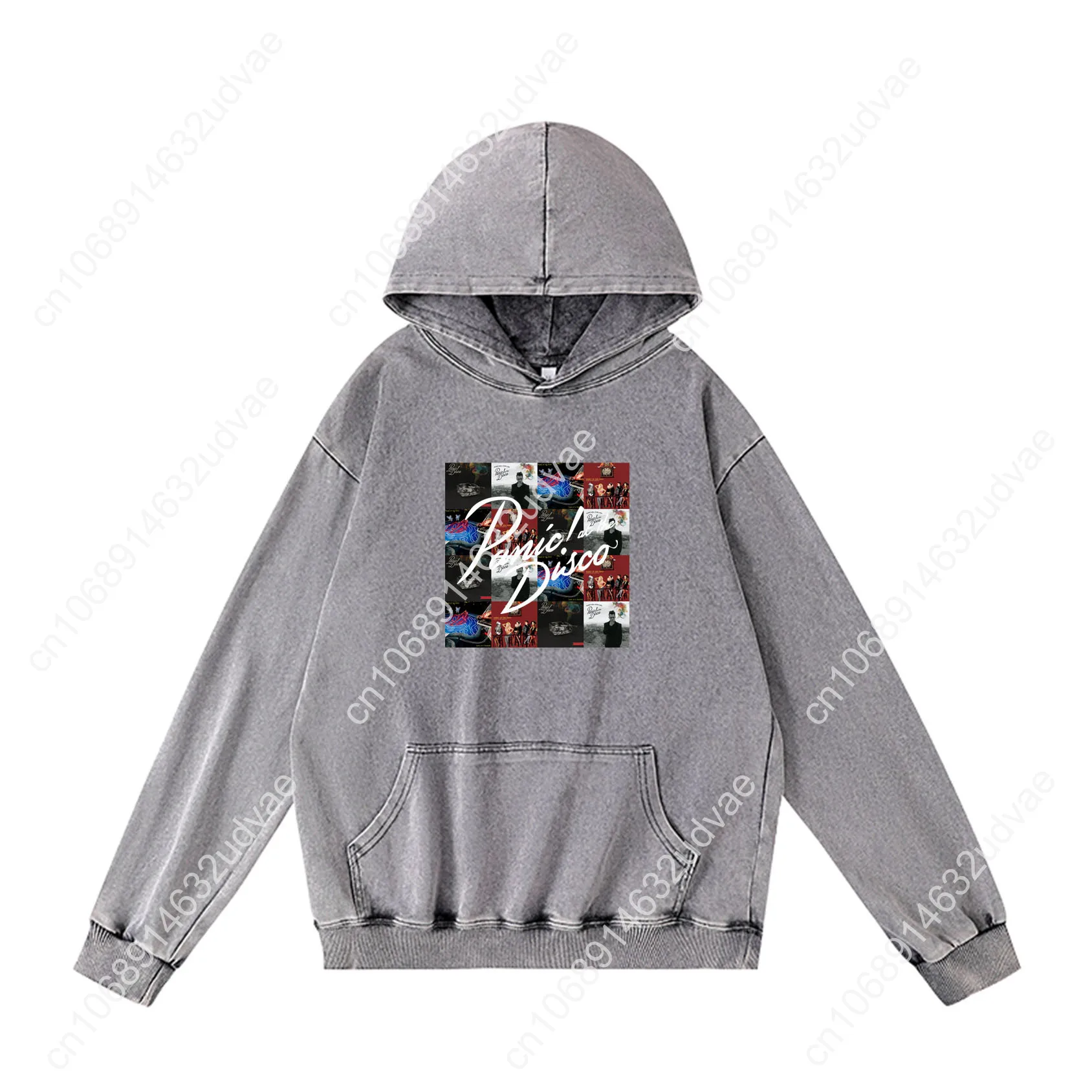 Panic At The Disco Hoodies Retro Hooded Sweatshirt Man Woman Teenager Pullover Sweat Shirt with Pocket Oversized Customized Tops