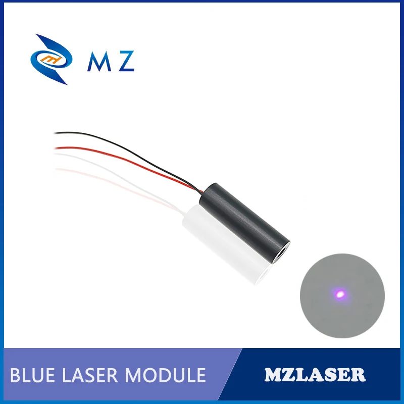 Modulo diodo Laser blu e viola con lente in vetro focalizzabile compatto 405nm 5mw di alta qualità