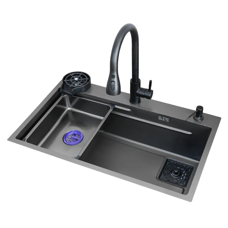 

Kitchen 304 stainless steel sink Nano vegetable