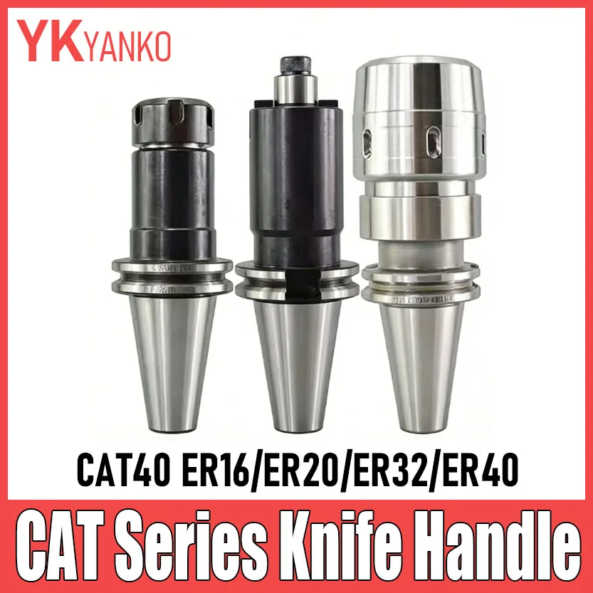 

Высокоточный держатель инструмента CAT40 ER16/ER20/ER32/ER40 по стандарту США, цанговый патрон для фрезерного станка с ЧПУ, рукоятка-удлинитель