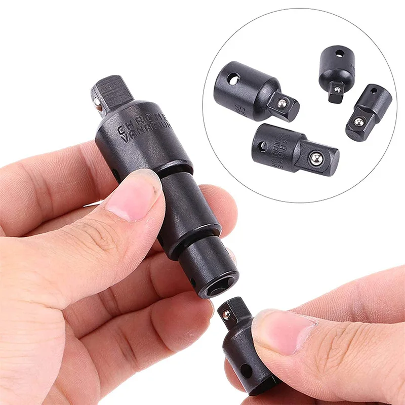 4pcs 1/4 3/8 1/2 Drive Socket Adapter Converter Reducer Air Impact Craftsman Socket Wrench Adapter Hand Tools Set Repair Tools