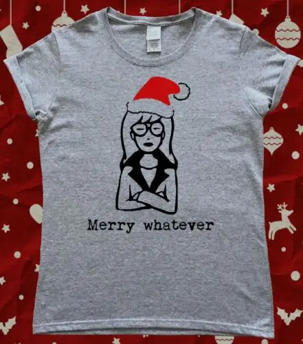 Daria Merry Christmas Funny Ladies T-Shirt