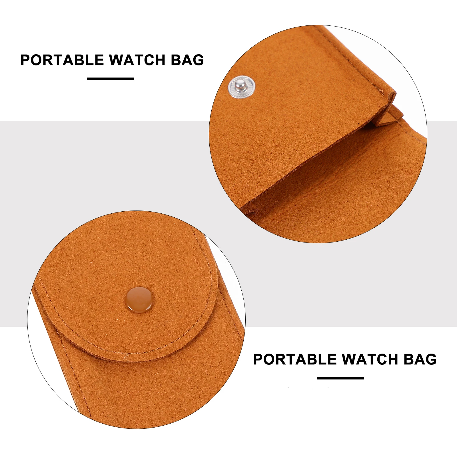 

2Pcs Watch Storage Bag Microfiber Portable ganizer Pouch for Travel Safe Durable Scratch Resistant Stylish Gift