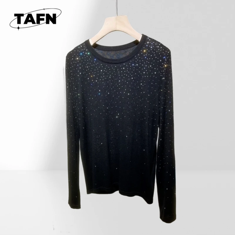 

25Retro Style High-Grade Cashmere Warm Leisure Striped Exquisite round Neck Single-Breasted Fashionable Beautiful SimpleA25089