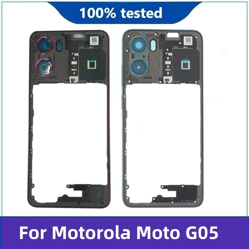 NEW For Motorola Moto G05 Back Cover Middle Frame Holder Housing Repair and Replacement g05 Back Cover Middle Frame