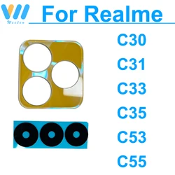 Primary Lens Glass For Realme C55 C53 C35 C33 C31 C30 C30S Back Camera Lens Glass Rear Camera Lens Glass Replacement