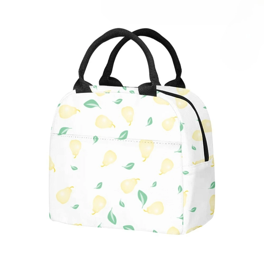 Fruits ​Juicy Sustainable Insulated Lunch Bag Side Pocket Waterproof Reusable Office Easy Clean Design for Work School Picnics