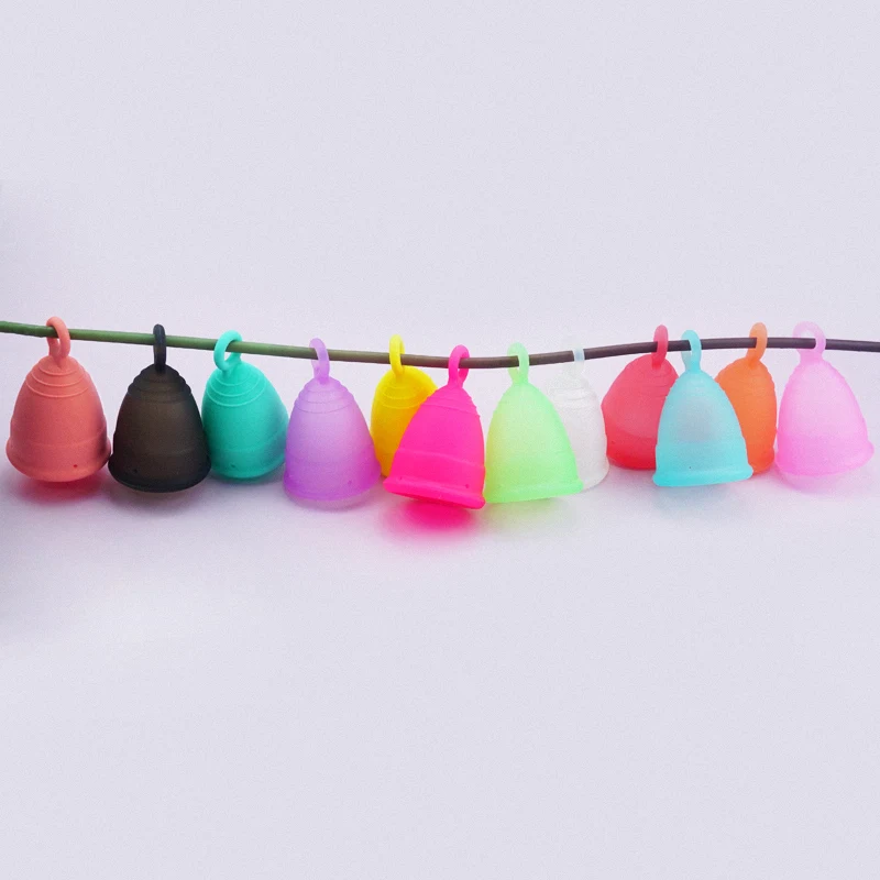 Medical Silicone Menstrual Cup 50pcs Certified Lady Menstruation Wear Period Cups Coletor Mesntrual Femenino Hygiene Products
