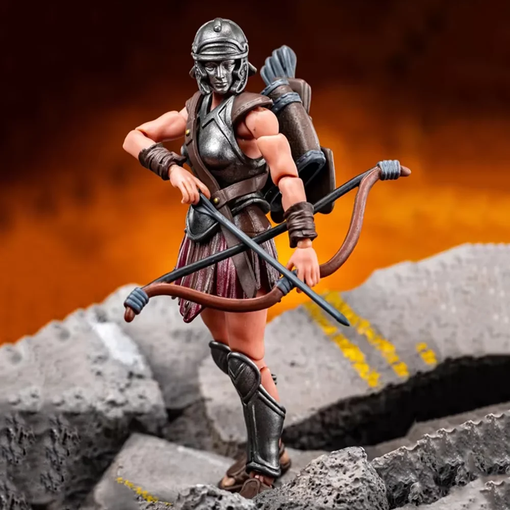 Joytoy Antikes römisches zehntes Legion-Sammlerstück, 5-Personen-Actionfiguren-Set, mobiles Soldatenmodell im Maßstab 1:18, Spielzeug für Erwachsene