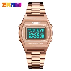 SKMEI 1328 Luxury Watch For Women Sports Waterproof Digital Girl Electronic wristwatches Womens ladies Clock Relogio Feminino