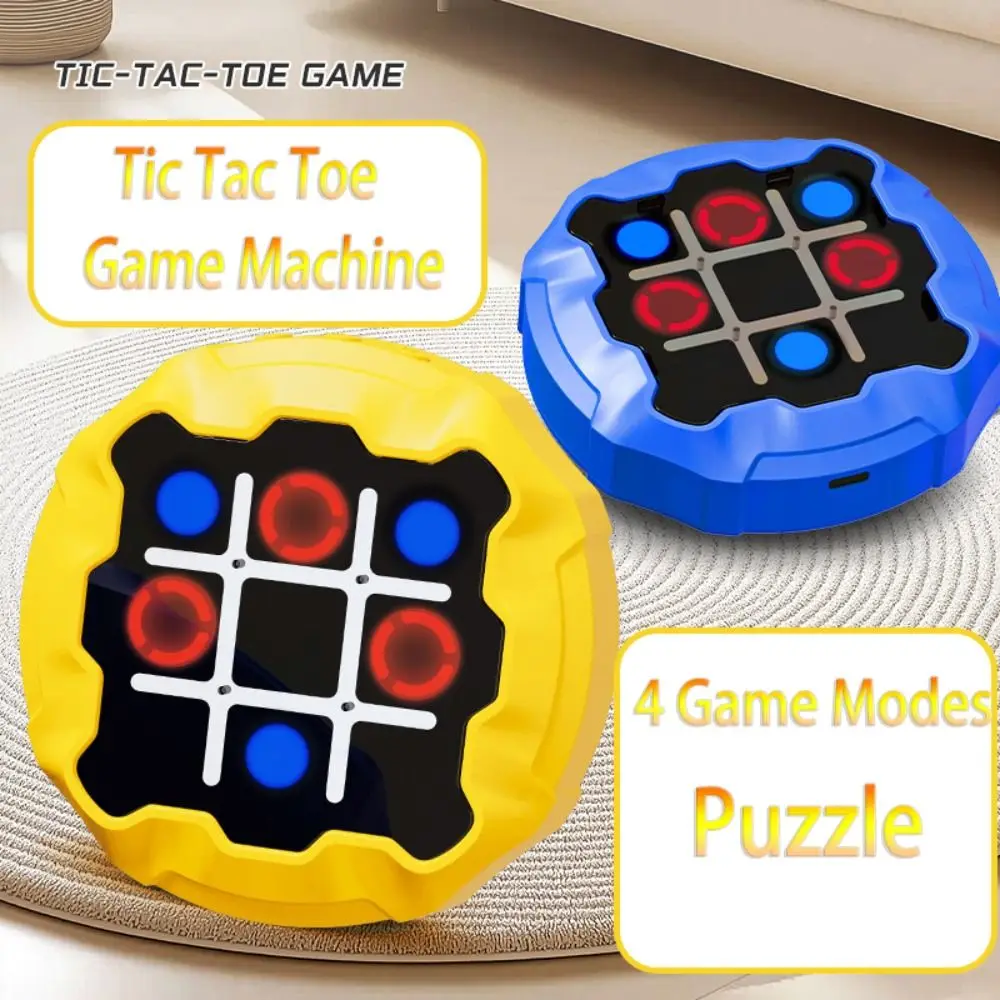 Electronic TIC-TAC-TOE Game 4-in-1 Memory Training Interactive Board Game Toys Montessori Thinking Exercise