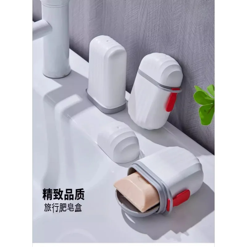 BDO Travel สบู่กล่องหรูหรากล่องขนาดเล็กแบบพกพา Mini ปิดผนึกสบู่กล่องเดินทางภายนอก