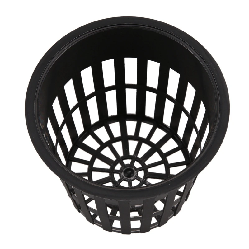 Net Cups, Slotted Mesh, Wide Lip Filter, Plant Pot, Bucket Basket for Hydroponics, 30 Pack, 4 Inch